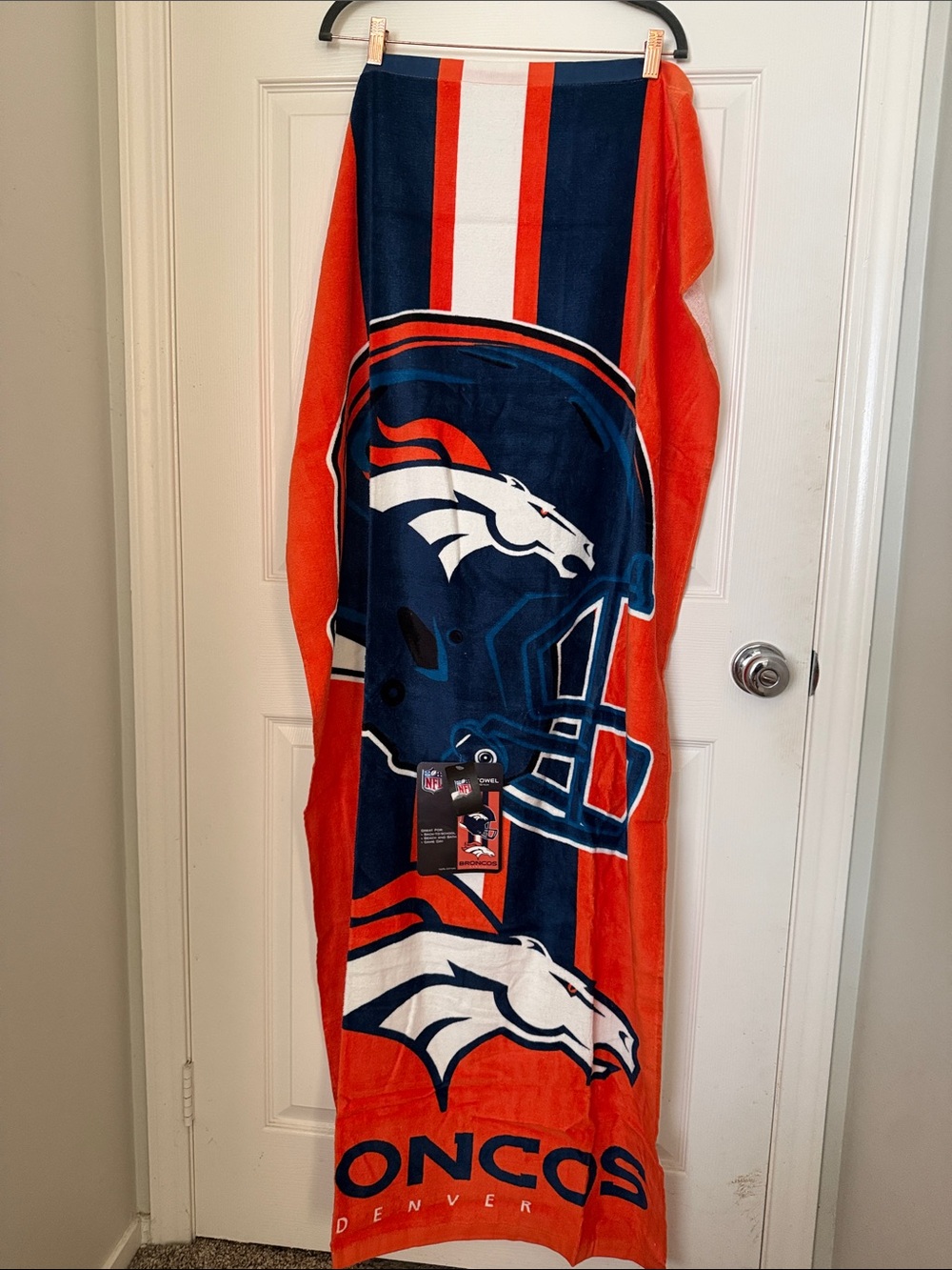 Denver broncos beach towel